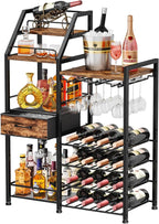 HapiRm Wine Rack Freestanding Floor by HapiRm