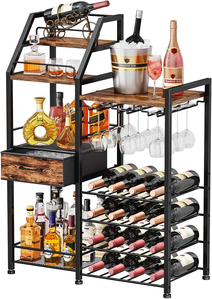 HapiRm Wine Rack Freestanding Floor by HapiRm