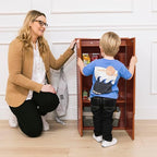 ECR4Kids Wooden Pretend Play Kitchen Refrigerator - Image 11