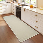 Hallway Runner Rug Woven Washable Long Kitchen Runner Beige 2x5 ft | Boho Soft - Image 3