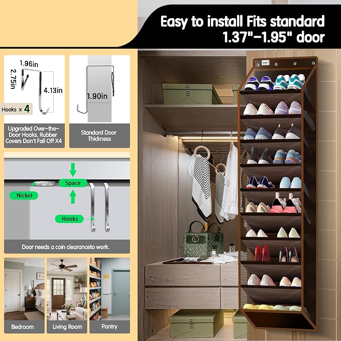 Kotkn 10 Tier Over The Door Organizer - Image 4