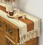 FEXIA Boho Table Runner 60 Inches Long Macrame Summer Decor Coffee Table Cover - Image 5