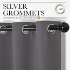 NICETOWN Grey Blackout Curtain Panels - Image 2