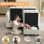 WUTUTUEE 58”Modular Sectional Loveseat Sofa - Image 3