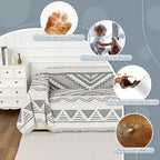 MYSKY HOME Couch Cover for Sectional Sofa Set for Dog Cat Pets Couch Cover 3 - Image 4