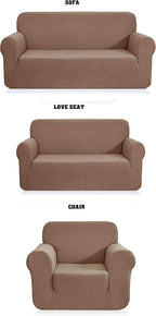 Fancy Collection 3pc Set Slipcover Set Furniture Cover Spandex Set Includes by Unknown