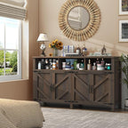 knoworld Buffet Sideboard with Storage Farmhouse with 4 Doors, Dining Room - Image 9