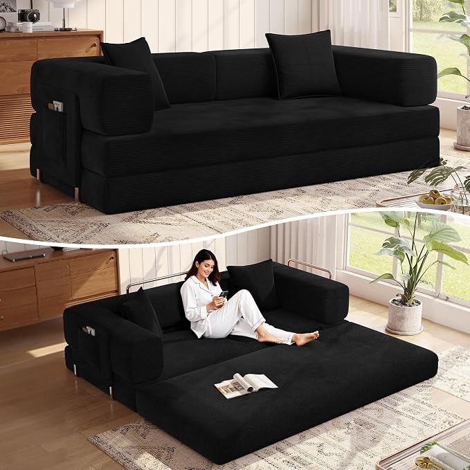 MoonSpeak 78.8''Sleeper Couch Bed by MoonSpeak