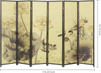 MyGift Decorative 6-Panel Folding Room Divider Bamboo Screen - Image 4
