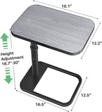 Kitstorack TV Tray Table, Adjustable Height & Rounded Metal Corners, Snack Table - Image 3