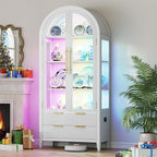Vlsrka 71" Arched RGB Curio Cabinet - Image 3