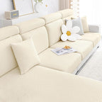 Smiry Waterproof Couch Cushion Covers, Stretch Jacquard Thick Sofa Cushion by Smiry