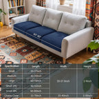 Hokway Stretch Couch Cushion Covers, 3 Piece Individual Sofa Cushion - Image 3