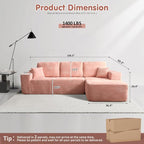 ovios 104" Cloud Boneless Couch - Image 2