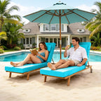 Chaise Lounge Cushions Outdoor 72x21x6 Inch, Fade Resistant 6'' Thicken Outdoor - Image 2