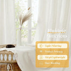 Natural Linen 63 Inch Length Curtains - Image 9
