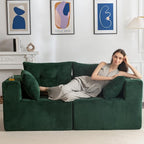 MAXYOYO Modular Sectional Sofa Couch, Loveseat Boneless Cloud Couch by MAXYOYO