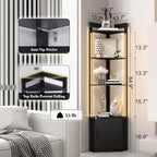 5-Tier Display Cabinet, RGBWIC LED Light, Remote & APP Control, Adjustable - Image 2
