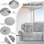 100% Waterproof Sectional Recliner Couch Covers - Image 6