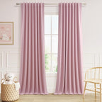 100% Blackout Curtains 120 Inch Length 2 Panels Set by Guken