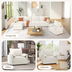 Vesgantti 40" Single Seat Sofa, Comfy Cloud Couch Deep Seat Upholstered Couch - Image 7