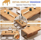 Rectangular Style Low Table, Japanese Floor Table, Tatami Table, Vintage Tea - Image 5