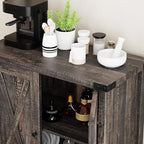 GarveeHome Small Storage Cabinet, Farmhouse Sideboard Buffet Cabinet - Image 6