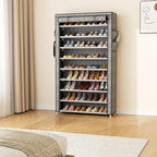 LANTEFUL Shoe Rack with Covers 10 Tier Tall Shoe Rack Organizer Large Capacity - Image 8