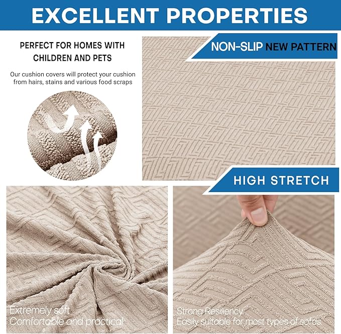 XINEAGE 2026 New 4 Pieces Extra Large Couch Covers - Image 5