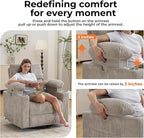 Oversized Power Recliner Chair Swivel Glider - Image 4