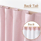Linen Full Blackout Window Curtains - Image 6