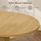 Einhomn 43-59" Extendable Round Dining Table, Kitchen Table - Image 5