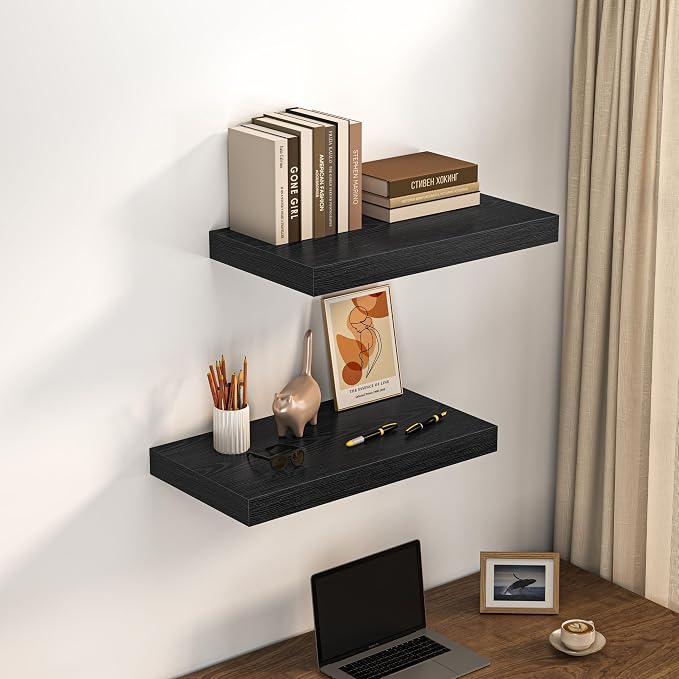 Dreamland 24" Floating Shelves for Wall, Wall-Mounted Shelves for Bedroom - Image 6