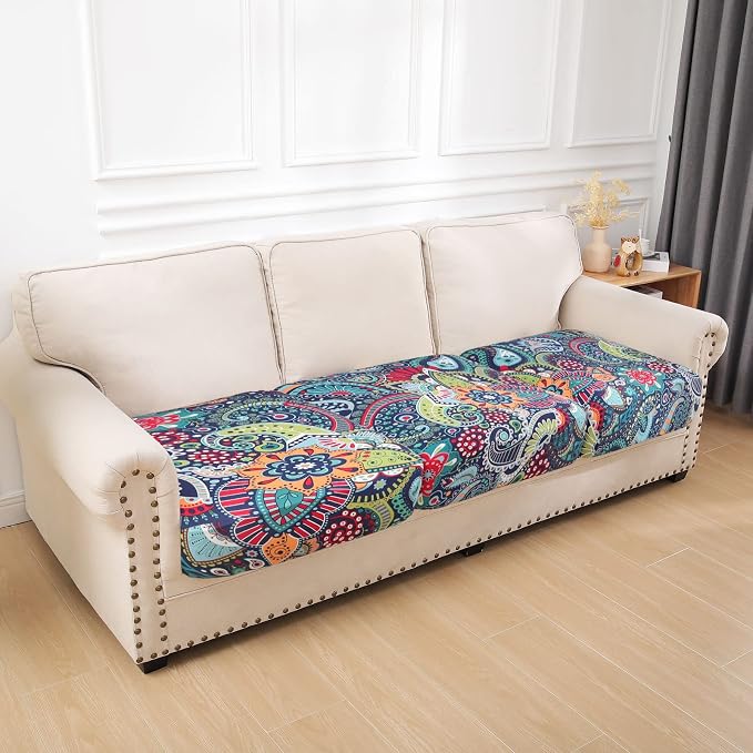 Printed Couch Cushion Covers, Sofa Covers Washable - Image 5