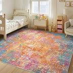 RELEANY Washable 6'x9' Abstract Area Rug - Image 3