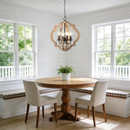 16 Inch Farmhouse Chandelier for Dining Room French Country Light Fixtures Over - Image 2