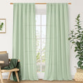 Light Filtering Linen Curtains 84 Inch by LAMIT