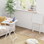 HOOBRO Folding TV Tray Tables, Industrial Snack Tables - Image 5