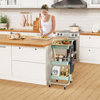 DTK 3 Tier Metal Utility Rolling Cart - Image 7