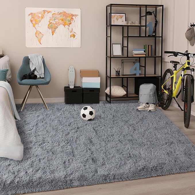 Chicrug Soft Area Rugs for Bedroom Living Room Plush Fluffy Rug 3x5 | Shag - Image 5