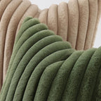decorUhome Fall Faux Fur Throw Pillow Covers 16x16 Set of 2 Olive Green | - Image 3