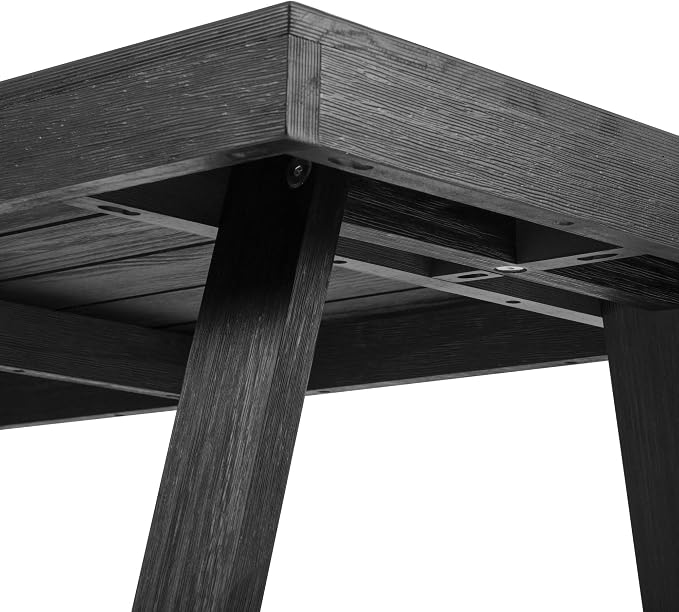 Plank+Beam 48 Inch Farmhouse Dining Table, Rustic Solid Wood Kitchen Table - Image 3