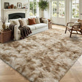 5x7 Tie-Dyed Beige Fluffy Soft Area Rug Non-Slip by ModernHomeDecor