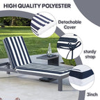 Only choice Chaise Lounge Cushions Outdoor, Fade & Water Resistant Patio Lounge - Image 5