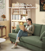 87in Corduroy Couch, Kidirect Sofa No Tool Assembly, Comfy Couches - Image 8