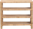 Bali & pari Abelia Natural Rattan 4-Tier Display Shelf - Image 4