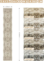 Hallway Runner Rug 2x12 Extra Long Washable Runner, Non Slip Runner - Image 2