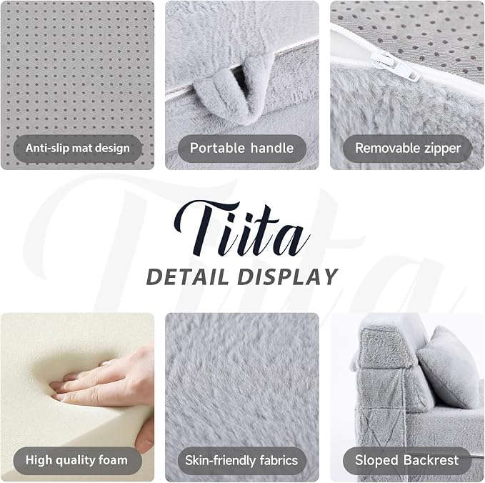 Tiita Convertible Folding Kids Sofa Bed - Image 4