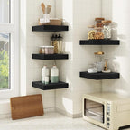 fuqing Floating Shelves for Wall, Wall Mounted Wood Floating Shelf - Image 2