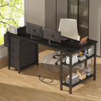 Lufeiya L Shaped Gaming Desk - Image 4